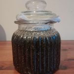 Jar of Comfrey herb-infused oil
